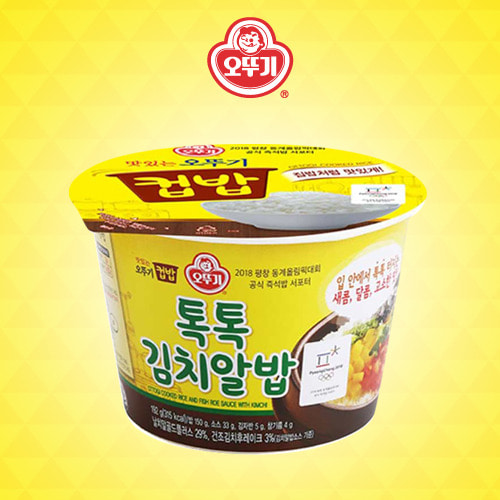[오뚜기] 맛있는 오뚜기 컵밥 톡톡 김치알밥 222g x 6개